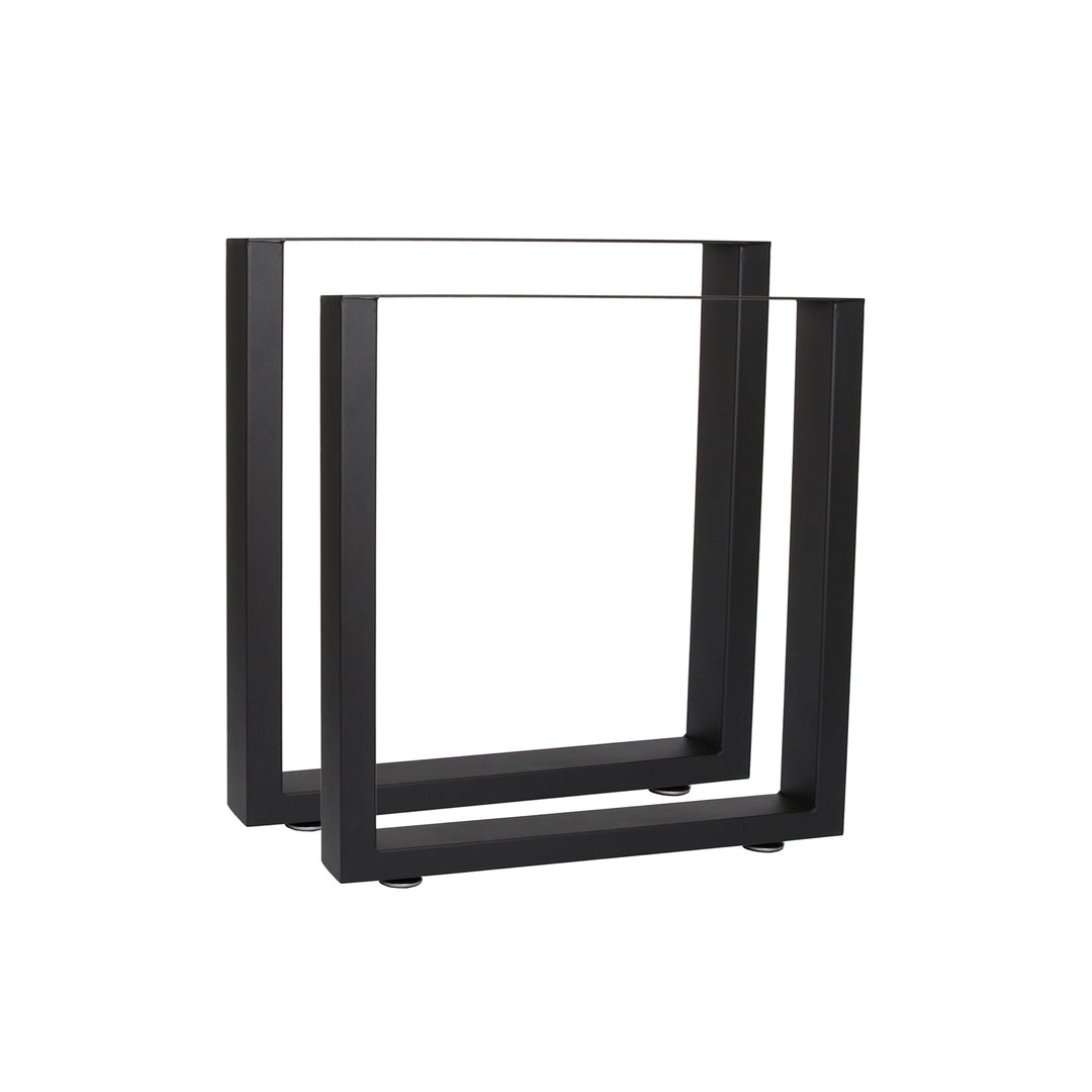 Set of 2 Steel Square Shape Table Desk Bench Legs 72cm
