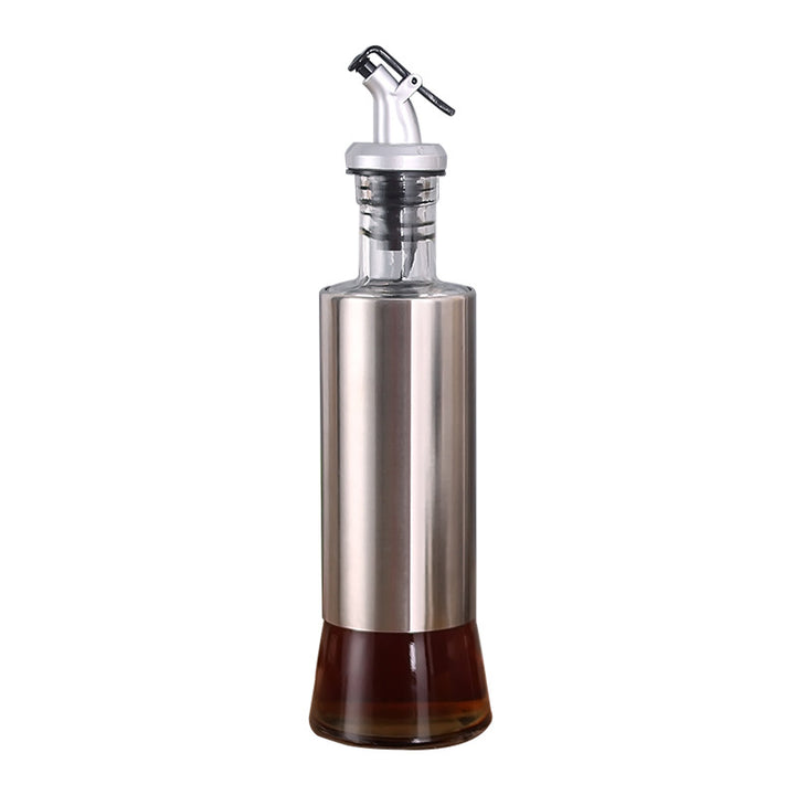 Stainless Steel Kitchen 3Pc Oil Sauce Dispenser Bottle Set