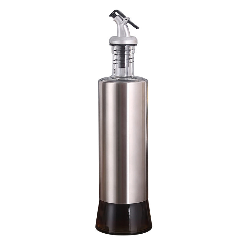 Stainless Steel Kitchen 3Pc Oil Sauce Dispenser Bottle Set