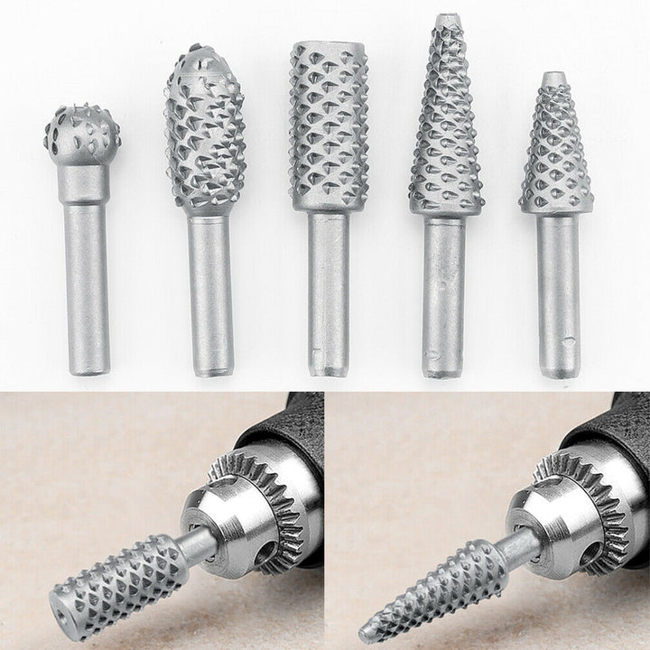 5pcs Woodworking Rotary Burr Set