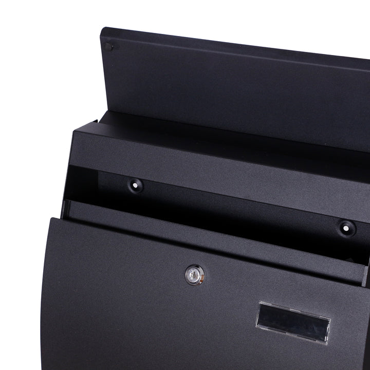 Wall Mounted Vertical Locking Drop Mail Box Arched