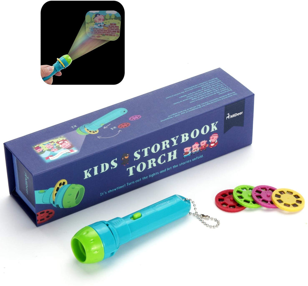 Kids Night Story Projector Torch with 4 Story
