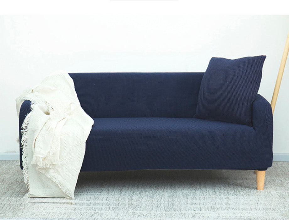 High Stretch Sofa Couch Slipcover Two Seat-Blue