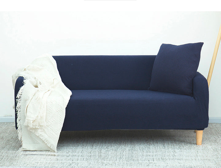 High Stretch Sofa Couch Slipcover Two Seat-Blue
