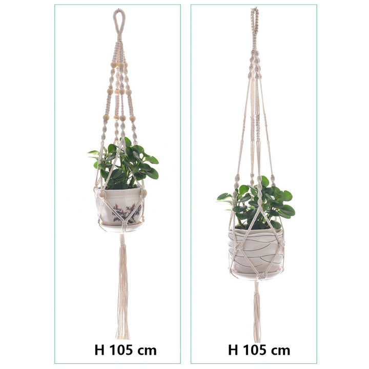 4 Pack Simple Design Indoor Planter Hanging Rope-Type C