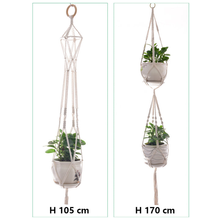 4 Pack Simple Design Indoor Planter Hanging Rope-Type C
