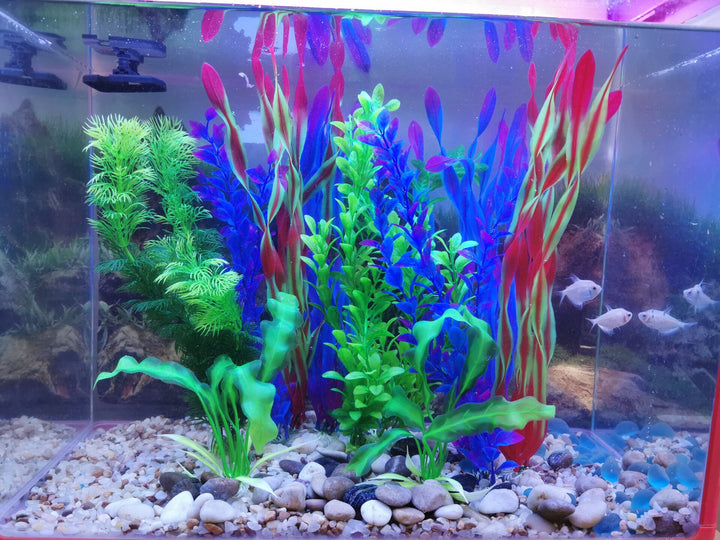 10pcs Aquarium Simulation Plastic Seaweed Decor Set