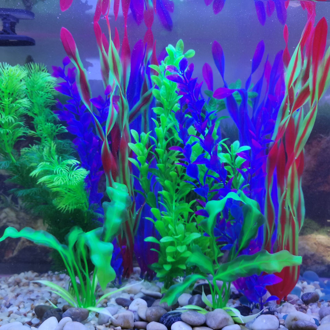 10pcs Aquarium Simulation Plastic Seaweed Decor Set