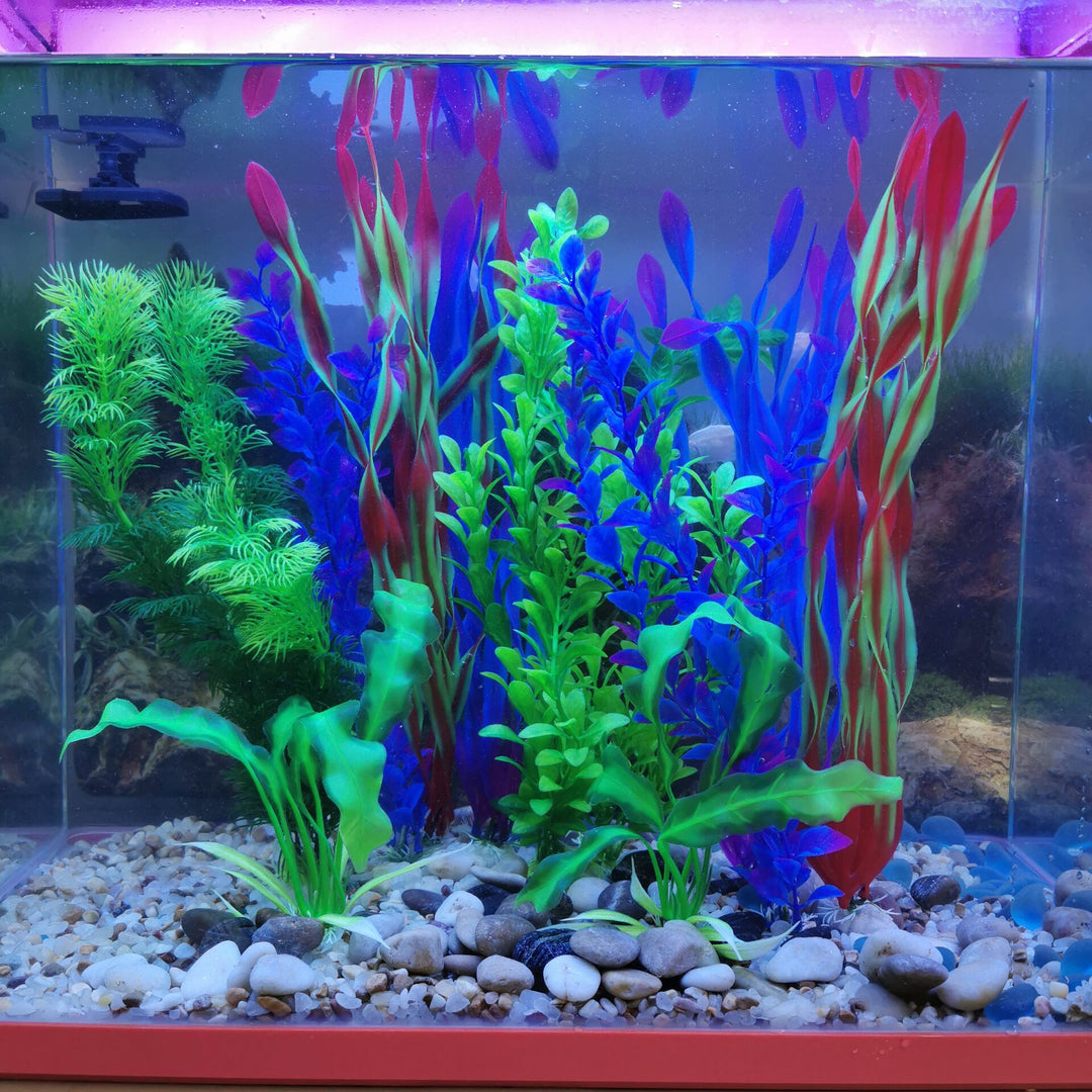 10pcs Aquarium Simulation Plastic Seaweed Decor Set