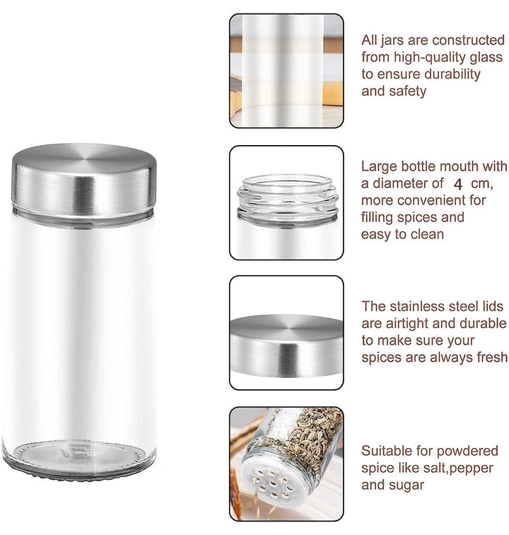 Standing 20-Jar Countertop Spice Rack with handle