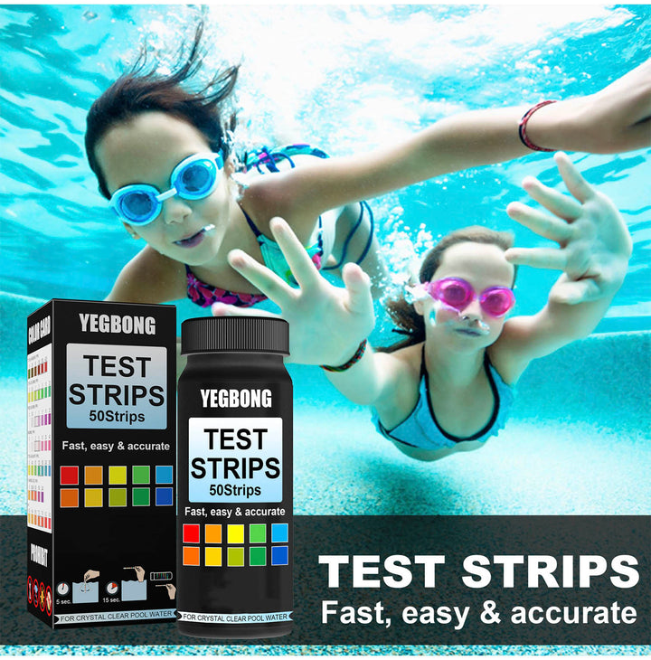 3 in 1 Swimming Pool & Spa Water Test Strips-50 Strips