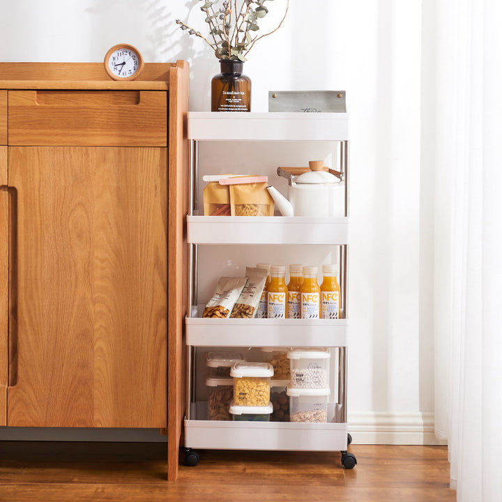 4 Tiers Gap Storage Organizer Rack Shelf with Wheels