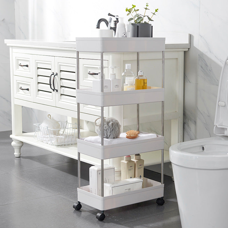 4 Tiers Gap Storage Organizer Rack Shelf with Wheels