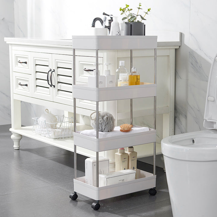 4 Tiers Gap Storage Organizer Rack Shelf with Wheels