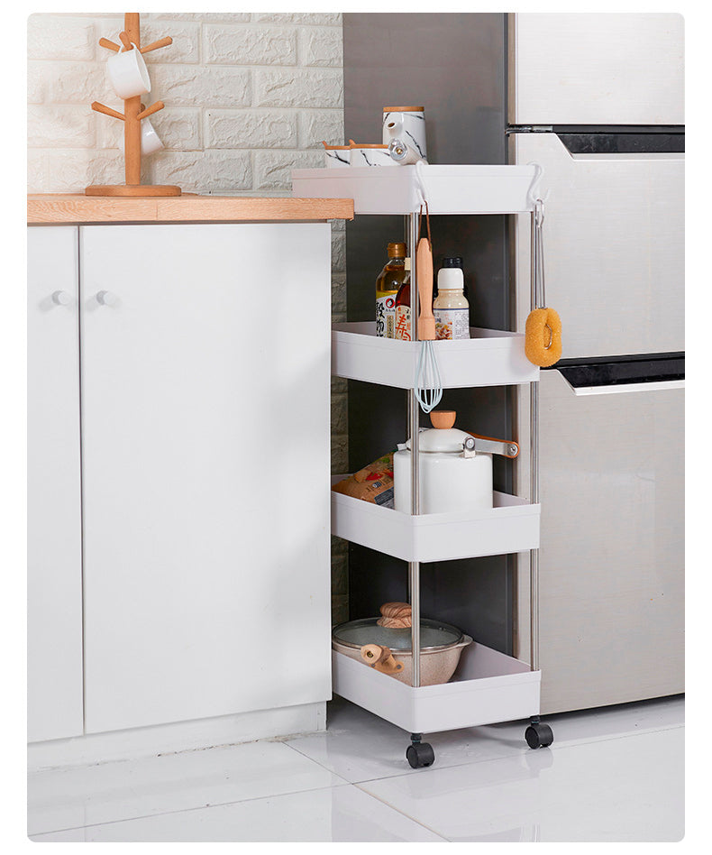 4 Tiers Gap Storage Organizer Rack Shelf with Wheels
