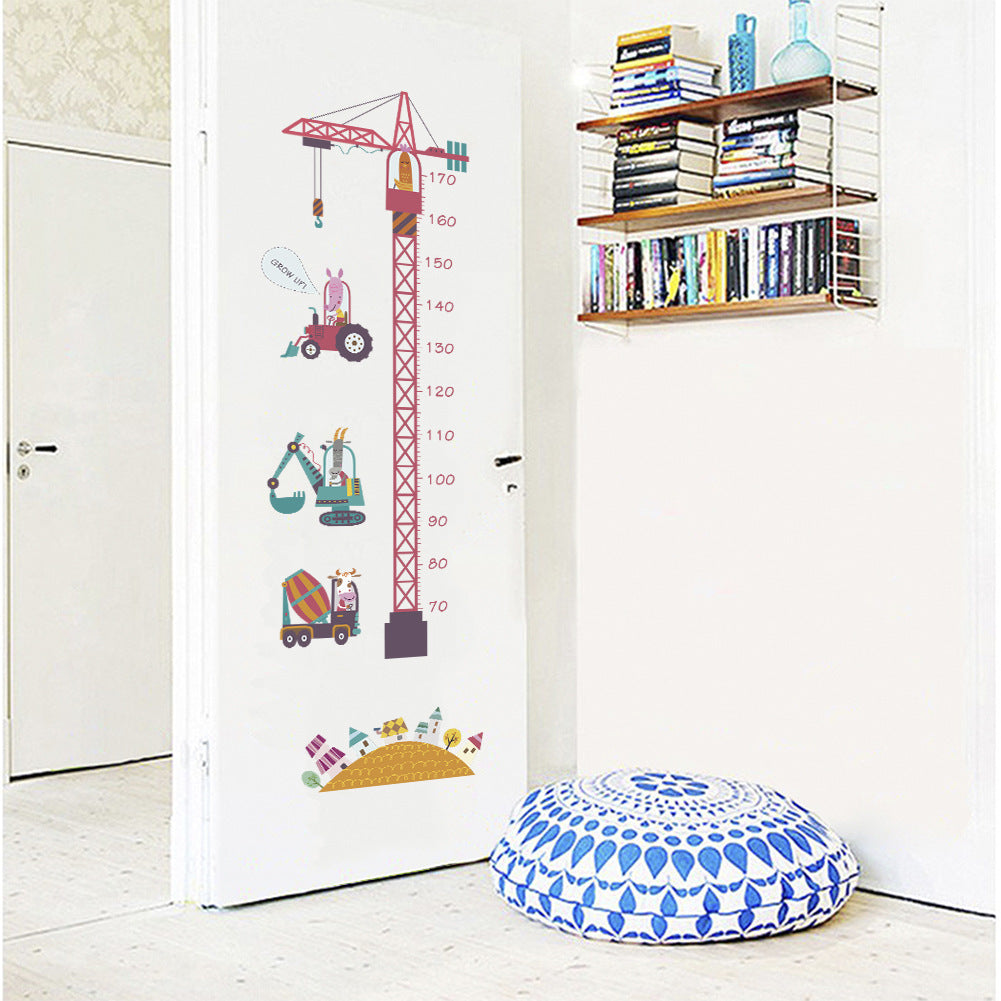 Tower Crane Height Kids Wall Sticker