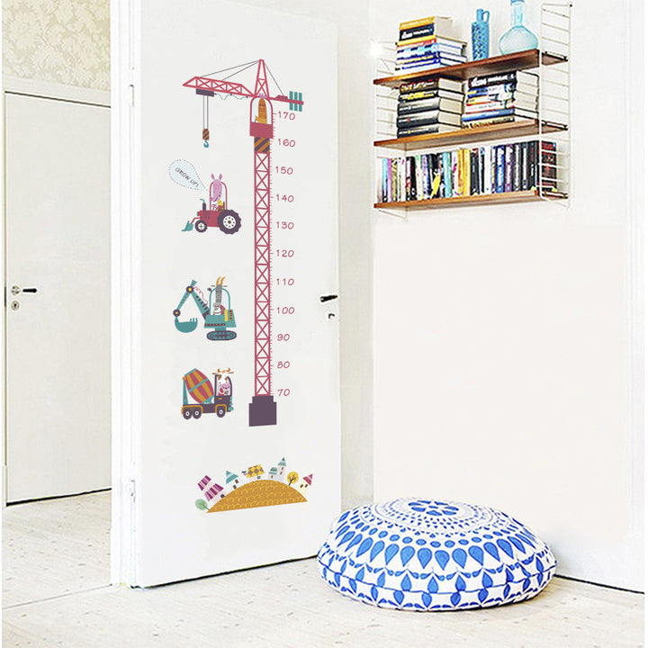 Tower Crane Height Kids Wall Sticker