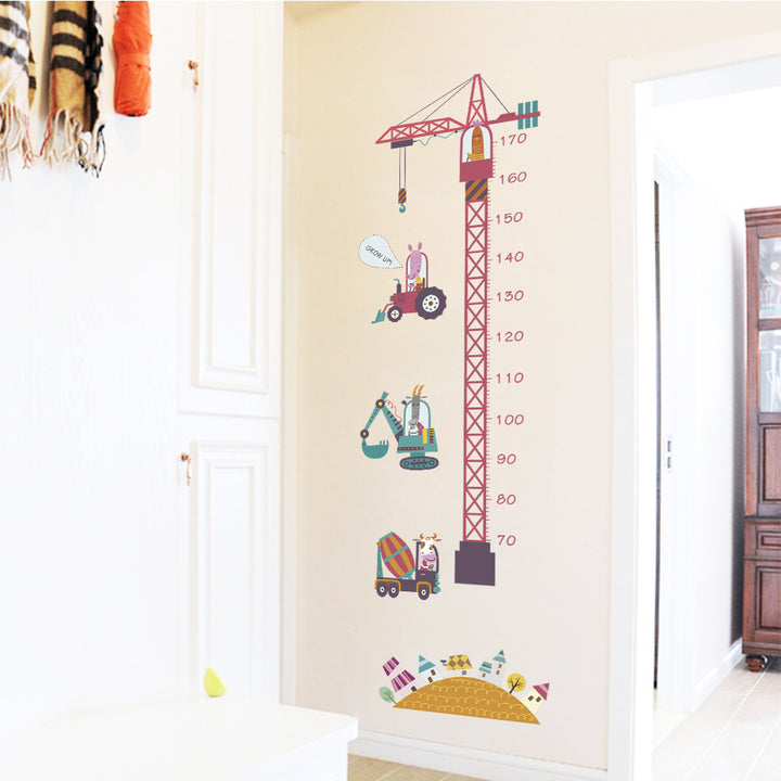 Tower Crane Height Kids Wall Sticker