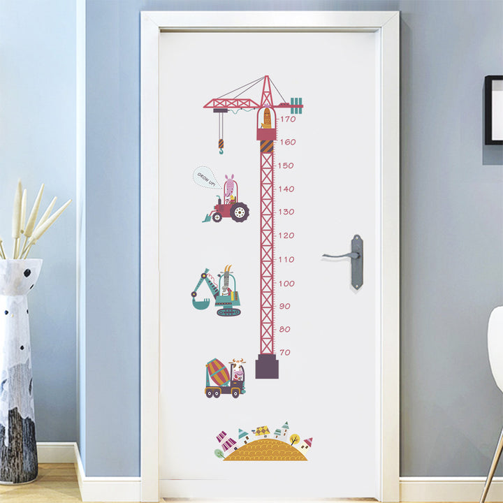 Tower Crane Height Kids Wall Sticker