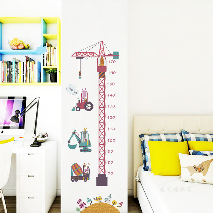 Tower Crane Height Kids Wall Sticker