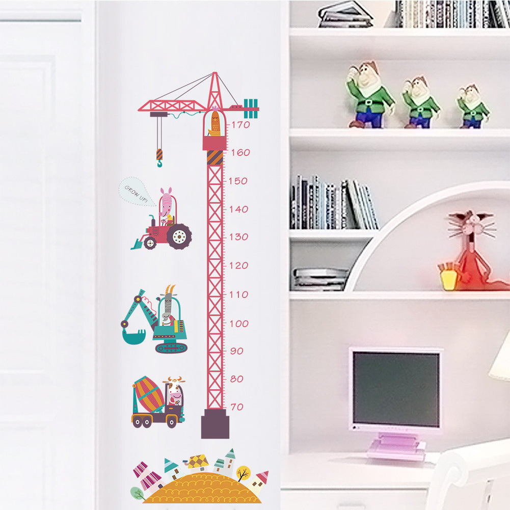 Tower Crane Height Kids Wall Sticker