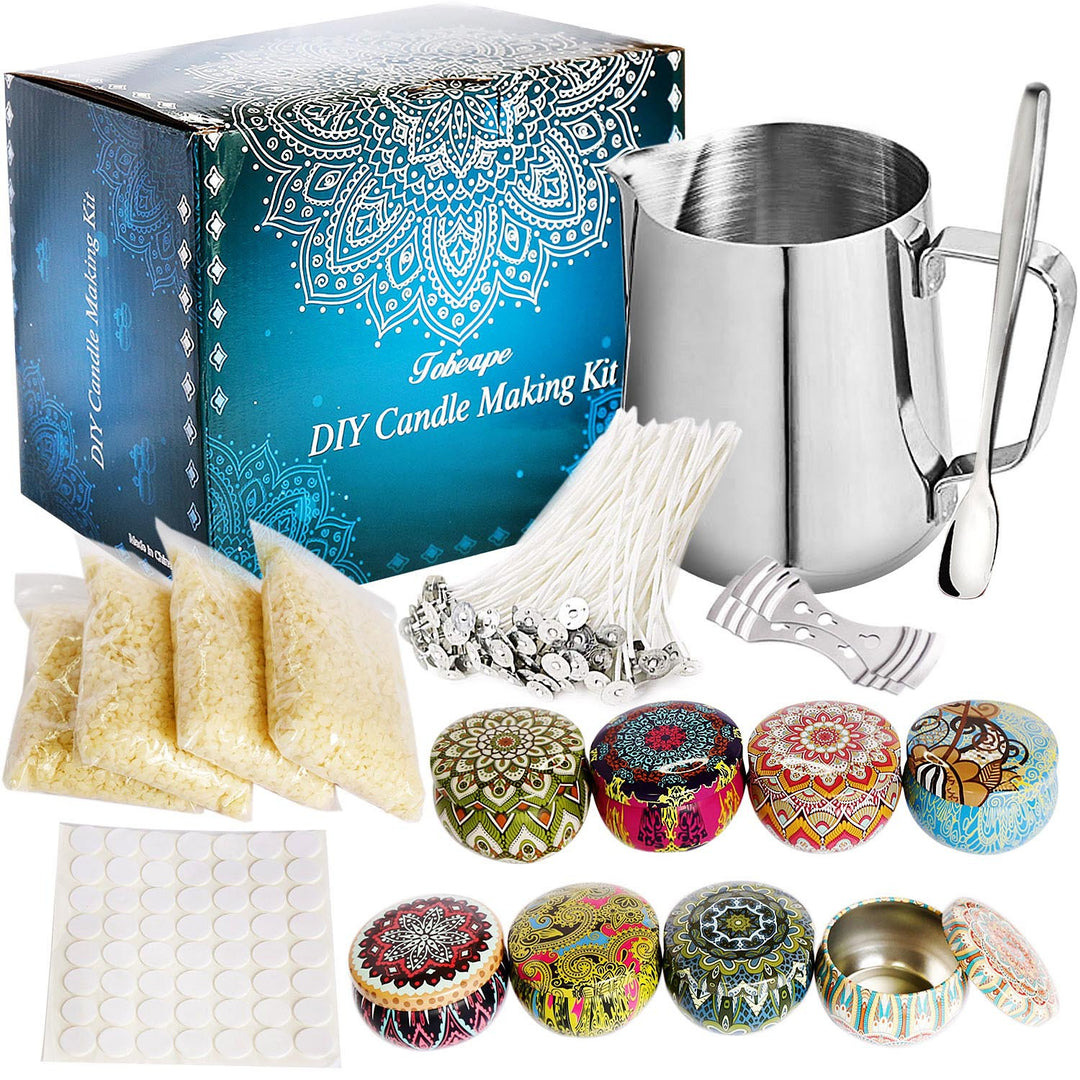 66pcs Beeswax Candle Making Kit Pigment Set