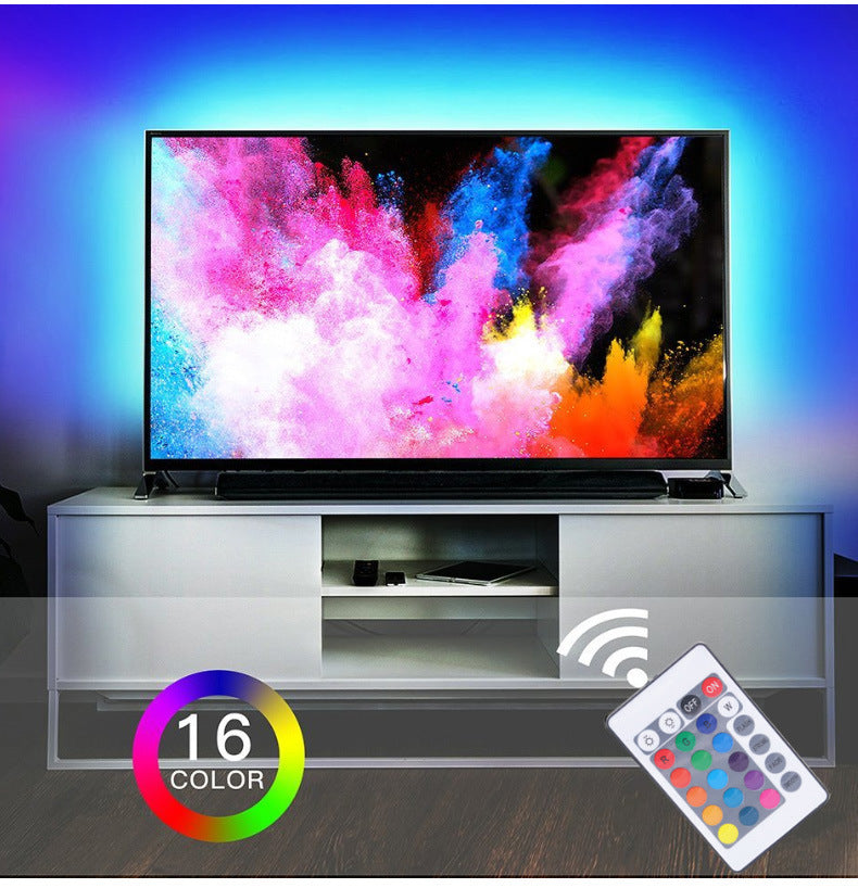 USB LED Strip Lights 150 LED with Remote Control-5M