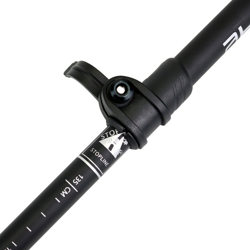 Aluminum Alloy Foldable Ultralight Hiking Pole-Red