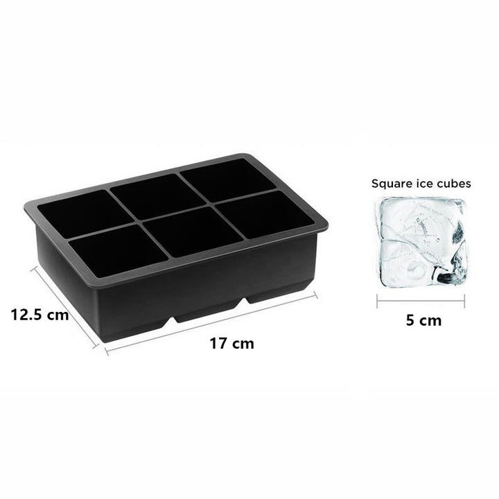3 Pcs Silicone Ice Cube Molds Set