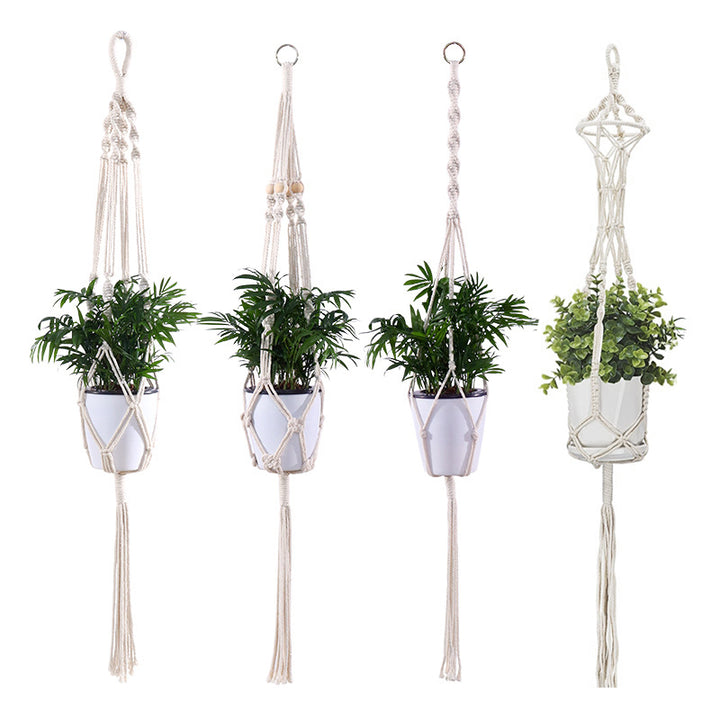 4 Pack Simple Design Indoor Planter Hanging Rope-Type B