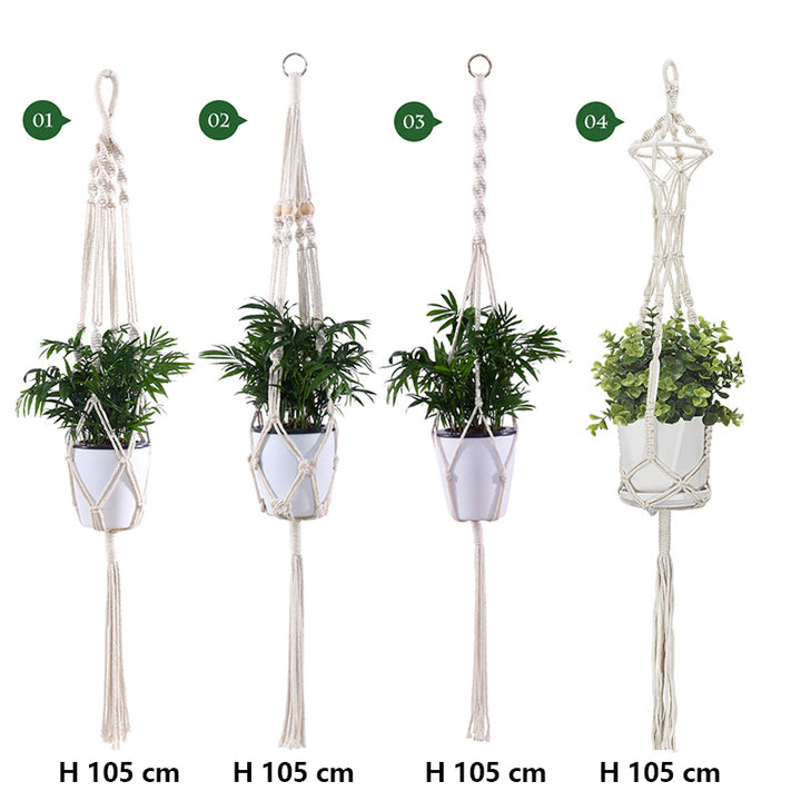 4 Pack Simple Design Indoor Planter Hanging Rope-Type B