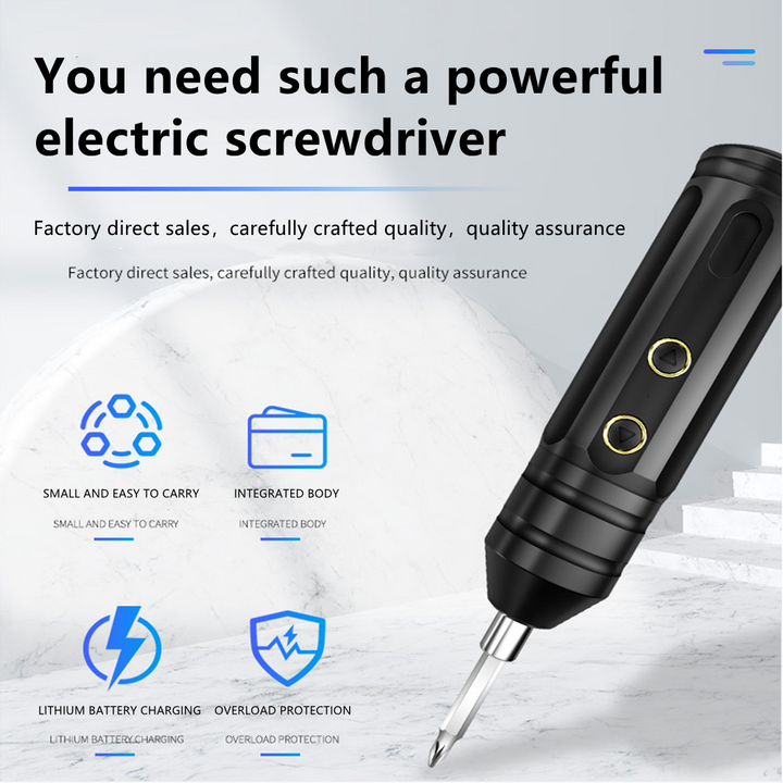 Portable Mini One-Key Electric Screwdriver 45 Pcs Set