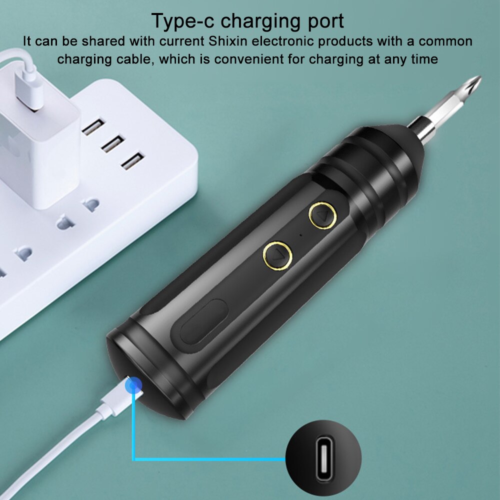 Portable Mini One-Key Electric Screwdriver 45 Pcs Set