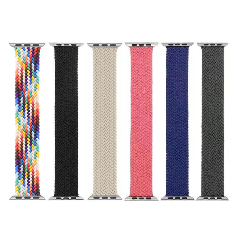 Solo Loop Bands Compatible With Apple Watch Band for 38MM 40MM 41MM S-Rainbow