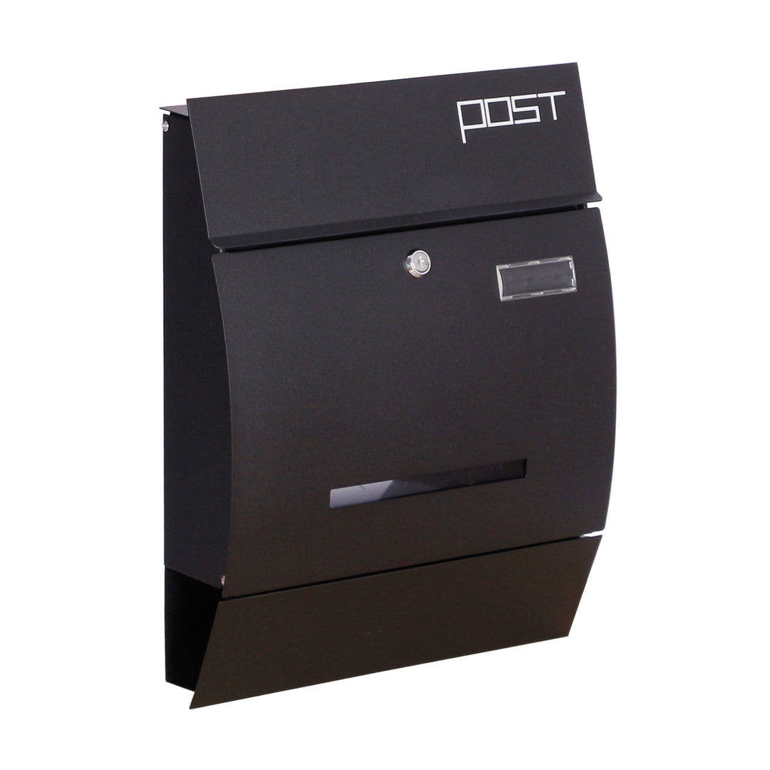 Wall Mounted Vertical Locking Drop Mail Box Arched