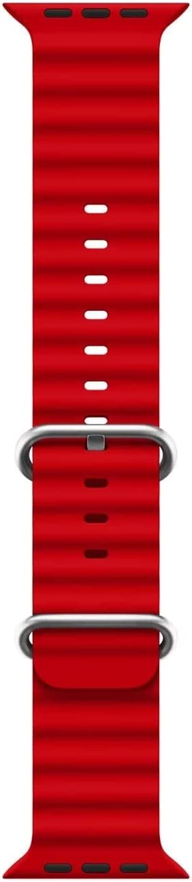 Ocean Band Strap Compatible With Apple Watch 41MM 40MM 38MM-Red