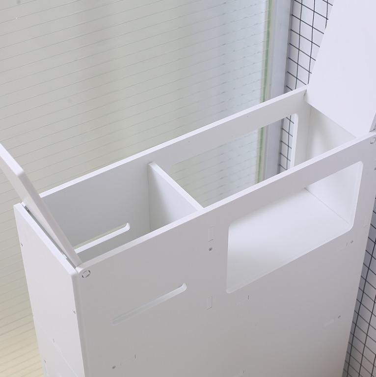 Slide-Out Bathroom Toilet Floor Cabinet