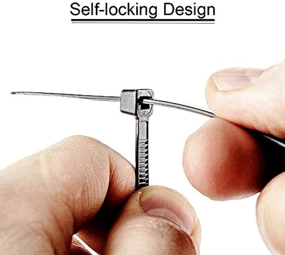 1000 Packs Self-Locking Nylon Cable Ties 3x100MM