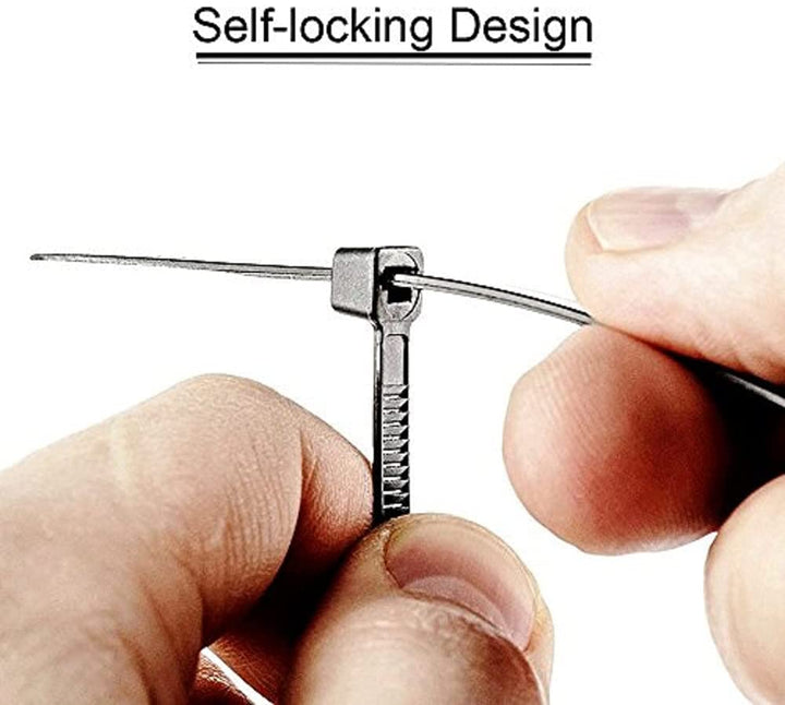 500 Packs Self-Locking Nylon Cable Ties 4x200MM