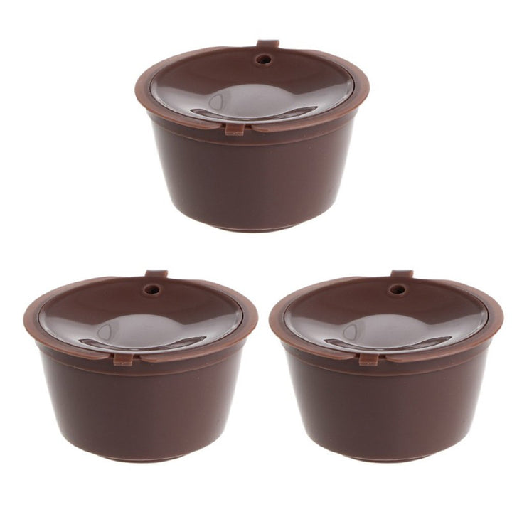 3 Pack Refillable Coffee Capsules Refilling Pods-Nescafe