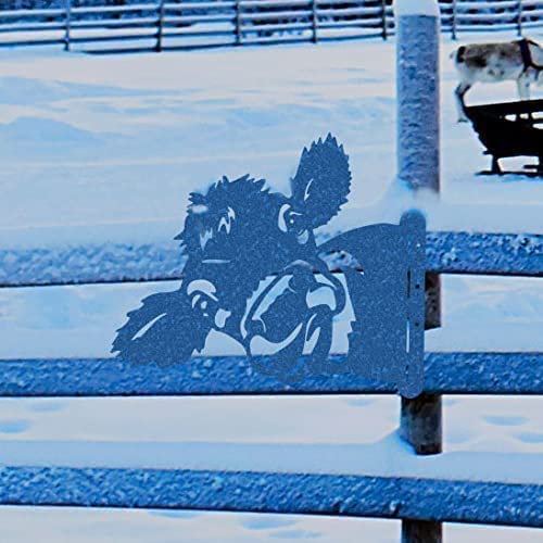 Funny Farm Metal Art Outdoor Decor Cow