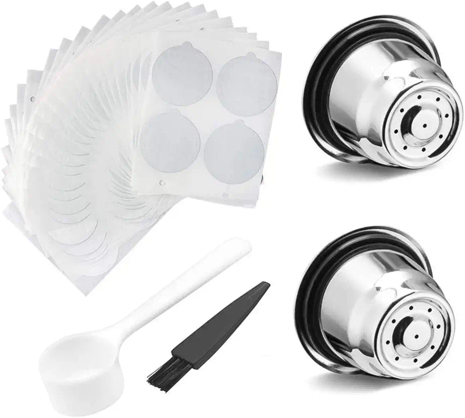106pcs Stainless Steel Refillable Coffee Capsules Cup for Nespresso