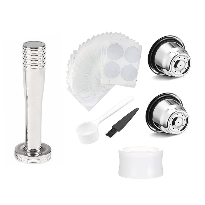 106pcs Stainless Steel Refillable Coffee Capsules Cup for Nespresso