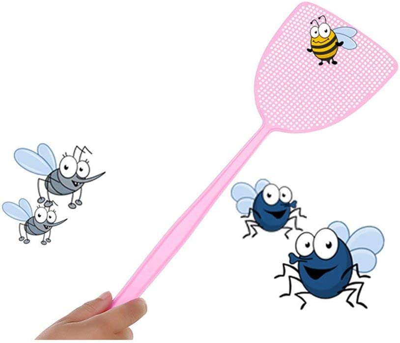 5 Pack Plastic Heavy Duty Manual Fly Swatter