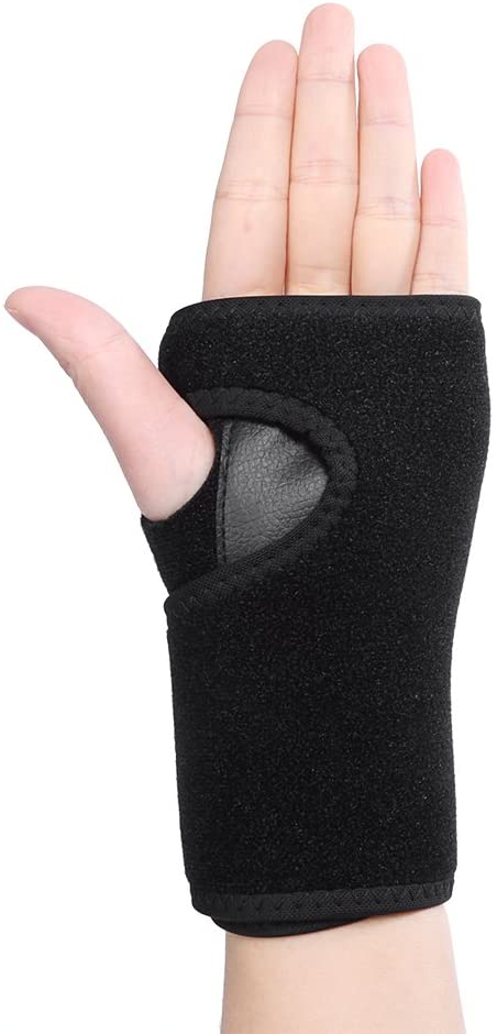 Wrist Splint Support Palm Protector with Metal Panel-Right