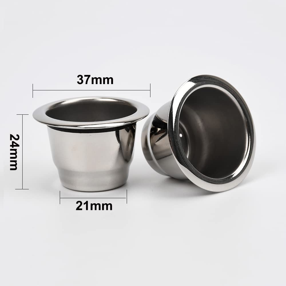 106pcs Stainless Steel Refillable Coffee Capsules Cup for Nespresso