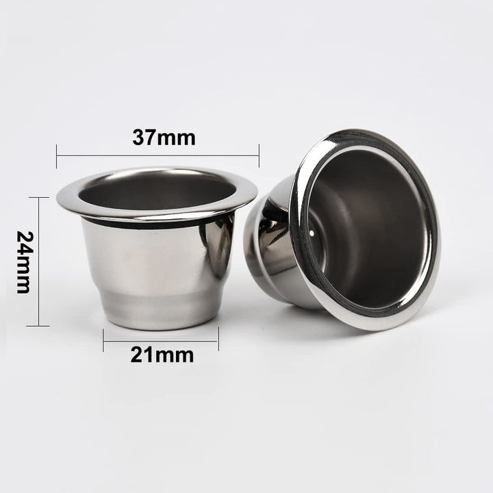 106pcs Stainless Steel Refillable Coffee Capsules Cup for Nespresso