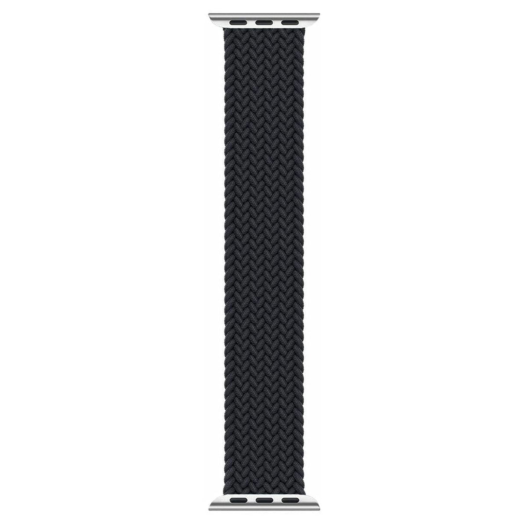 Solo Loop Bands Compatible With Apple Watch Band for 38MM 40MM 41MM M-Black