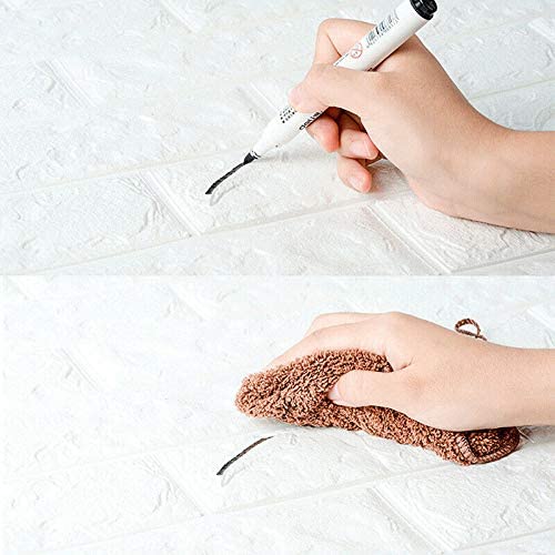 10Pcs 3D Brick Self Adhesive Wallpaper Panels 35X38CM-Marble