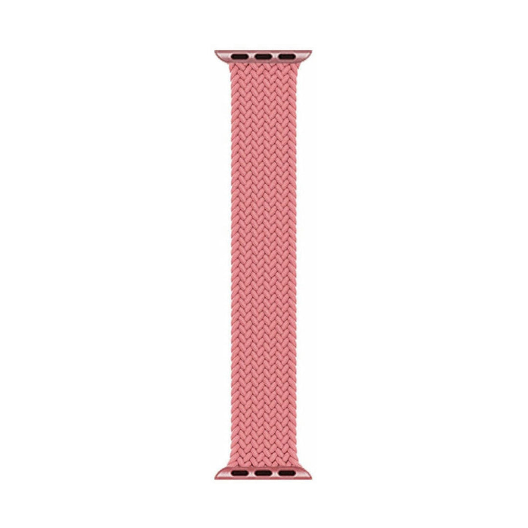 Solo Loop Bands Compatible With Apple Watch Band for 42MM 44MM 45MM S-Pink